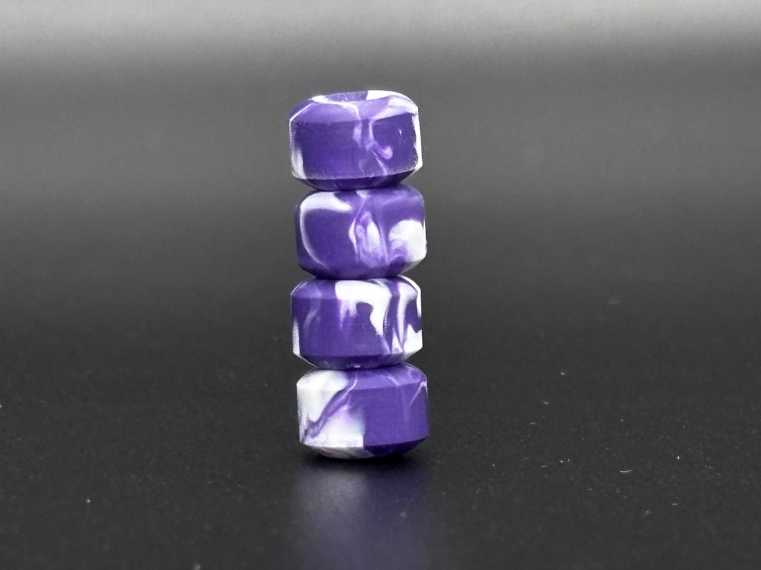 purple with white 65D