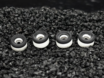 black with white