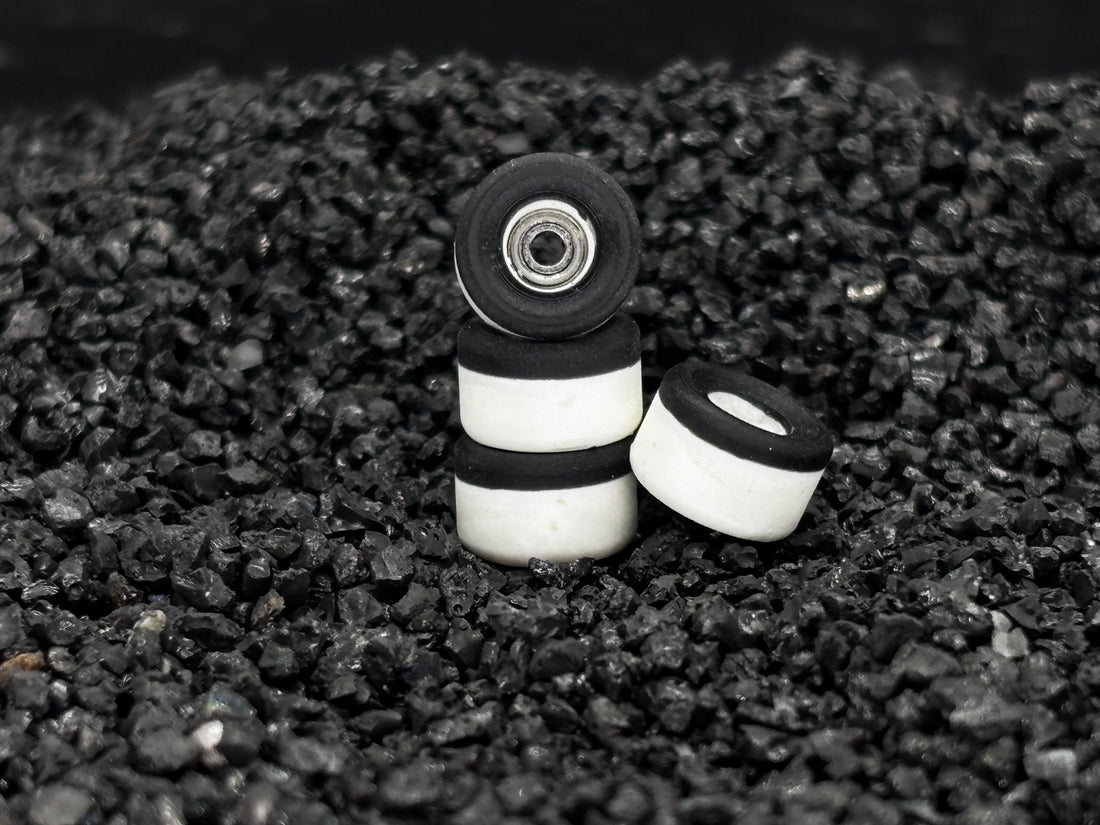 black with white