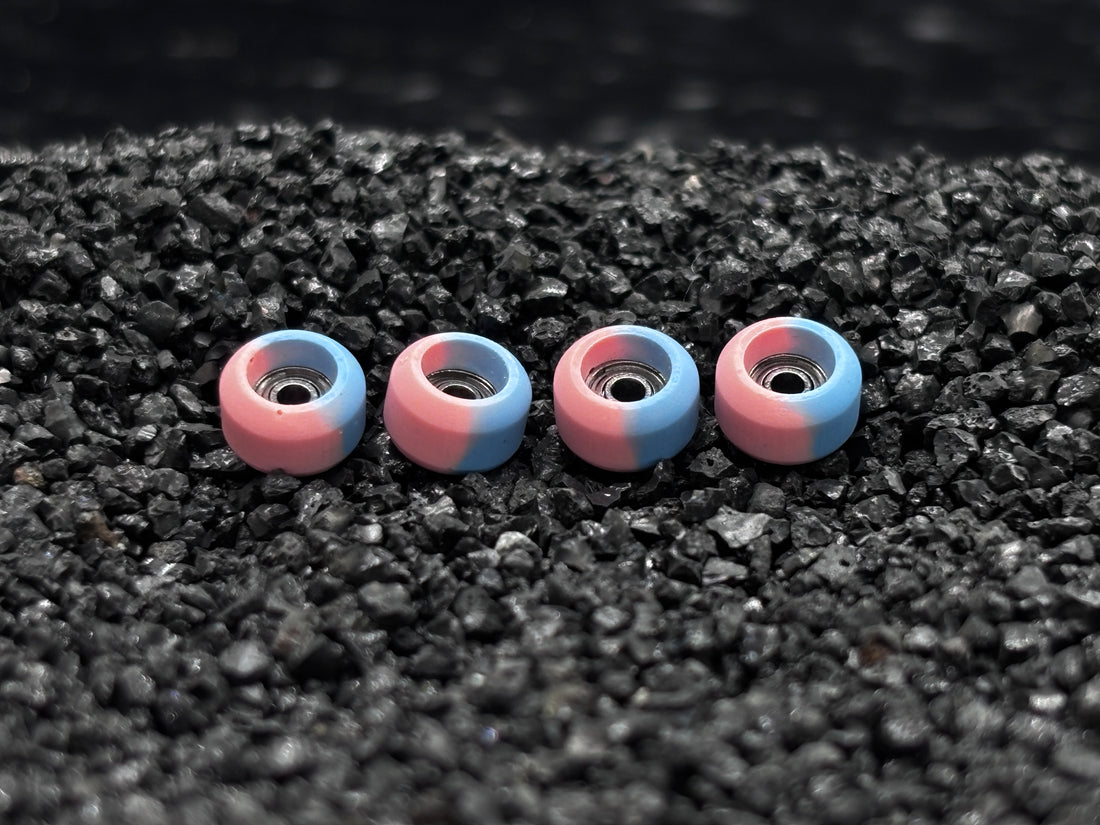blue with pink